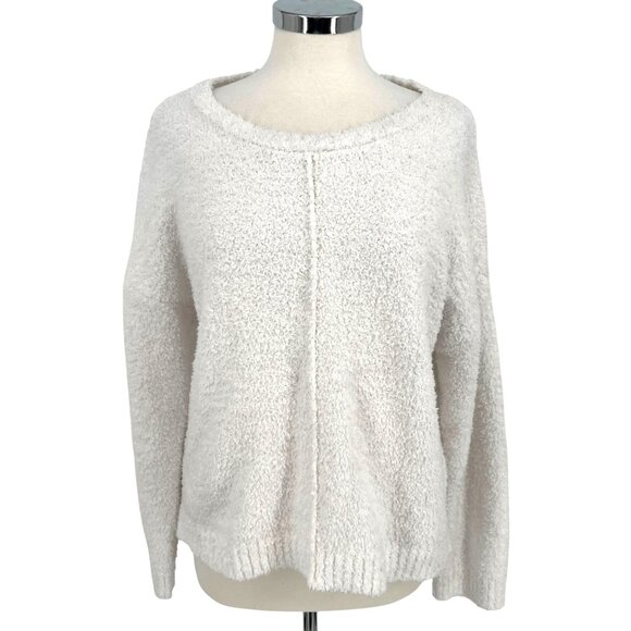 Studio B By Bobeau Womens White Textured Knit Sweater Size XL - Picture 1 of 11